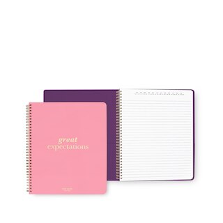 Kate Spade New York Large Spiral Notebook, Great Expectations