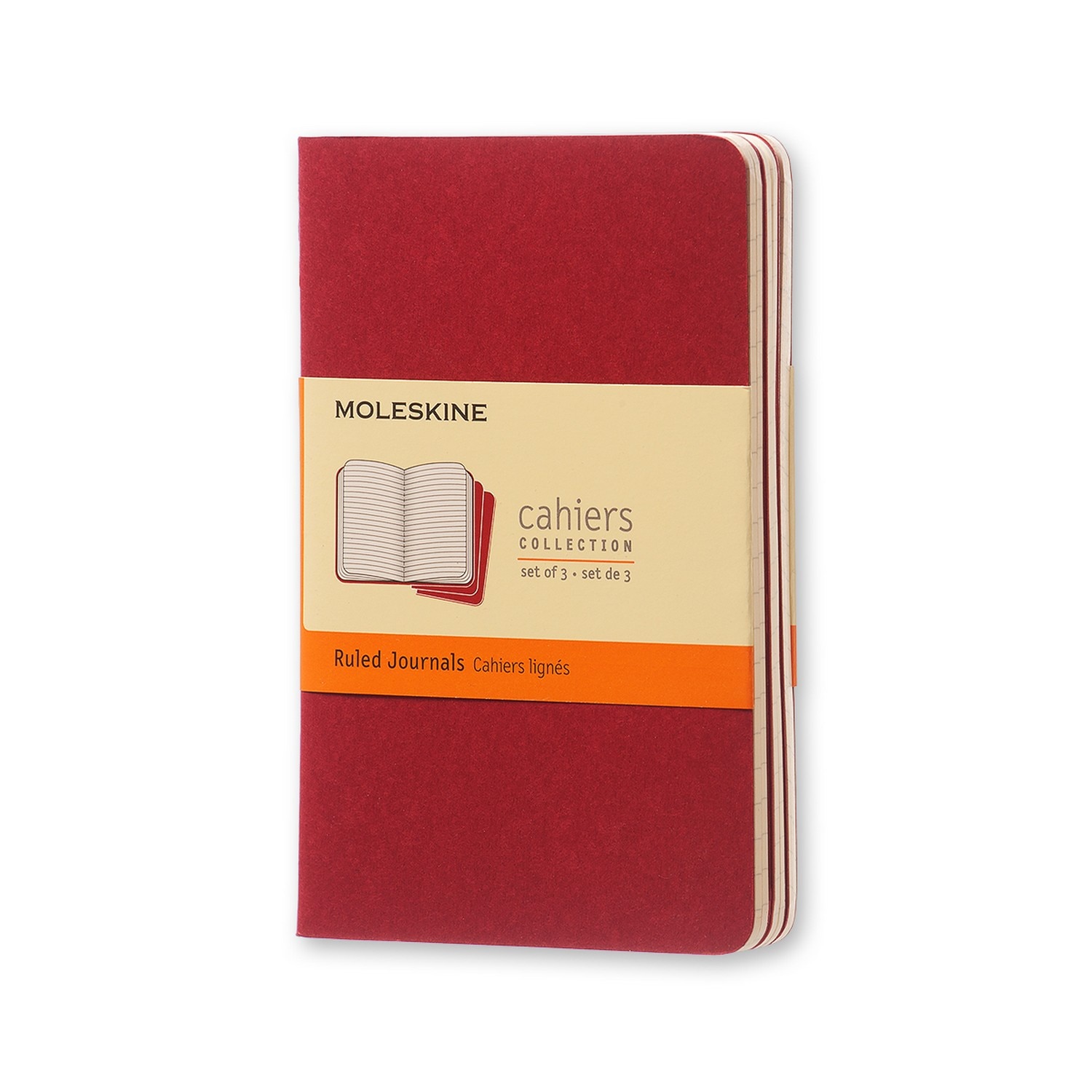 Moleskine Cahier Journal (Set of 3) Ruled Soft Cover