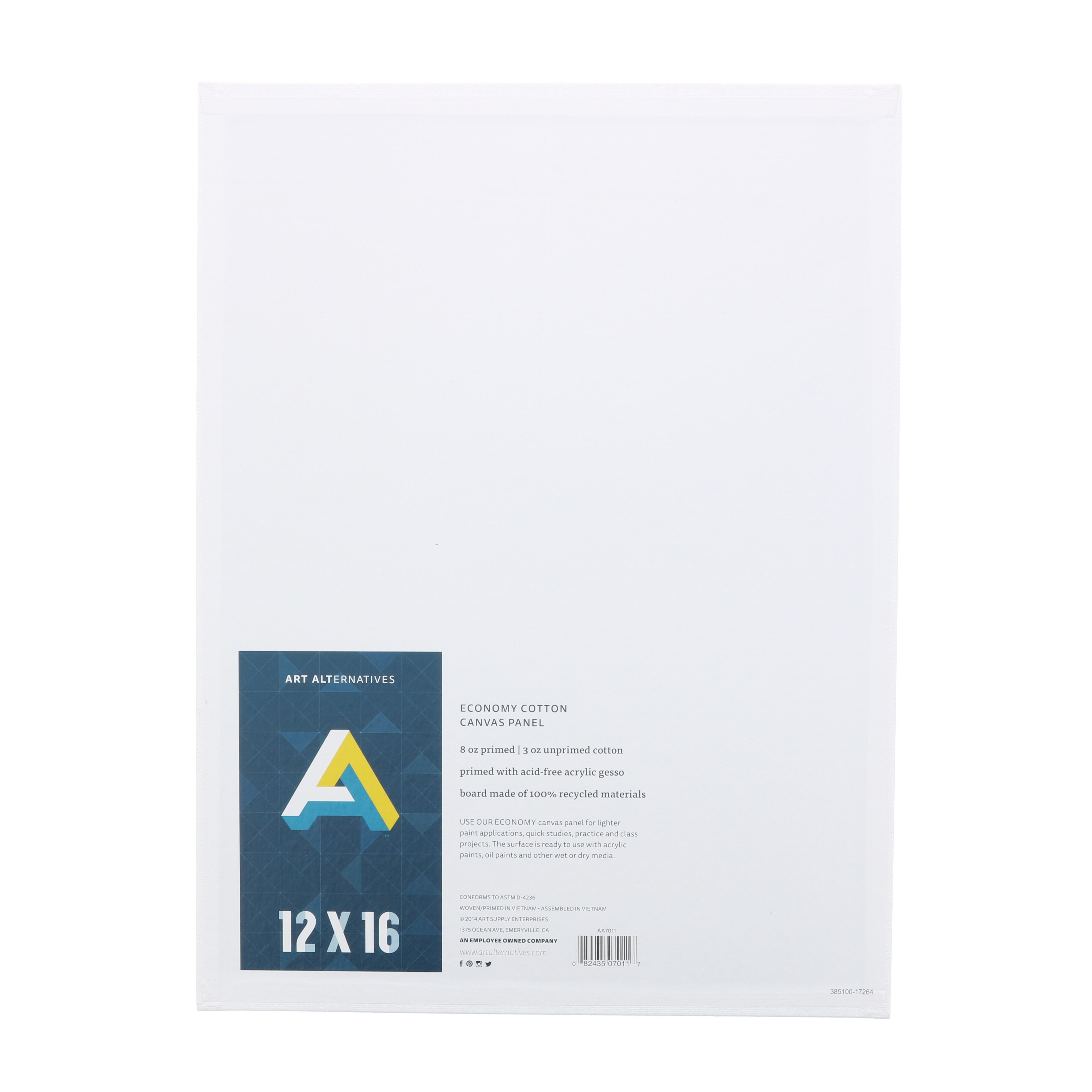 Art Alternatives Art Alternatives Canvas Panel Primed White