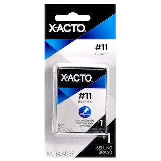X-Acto Bulk Pack Knife Blades, #11-M, 100/Pkg., Carded Packaging