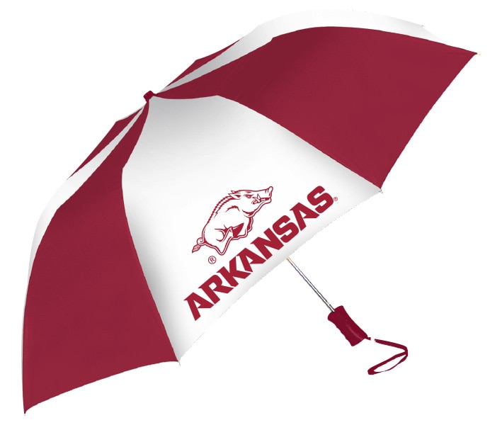 Arkansas Razorbacks "The Sport" 2-Tone Emblematic Umbrella Automatic Folding 48" Coverage