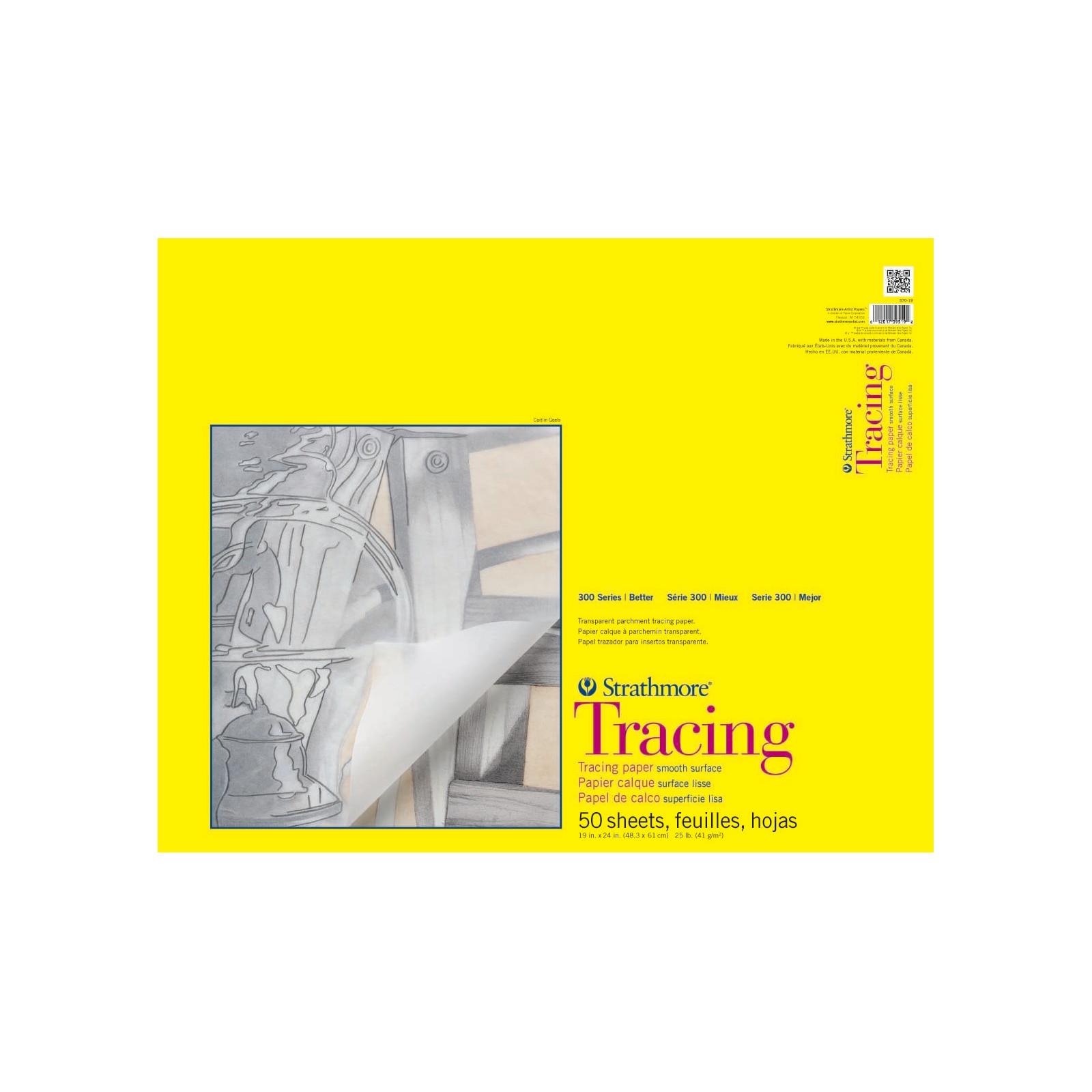 Strathmore Tracing Paper Pad, 300 Series, 19" x 24"