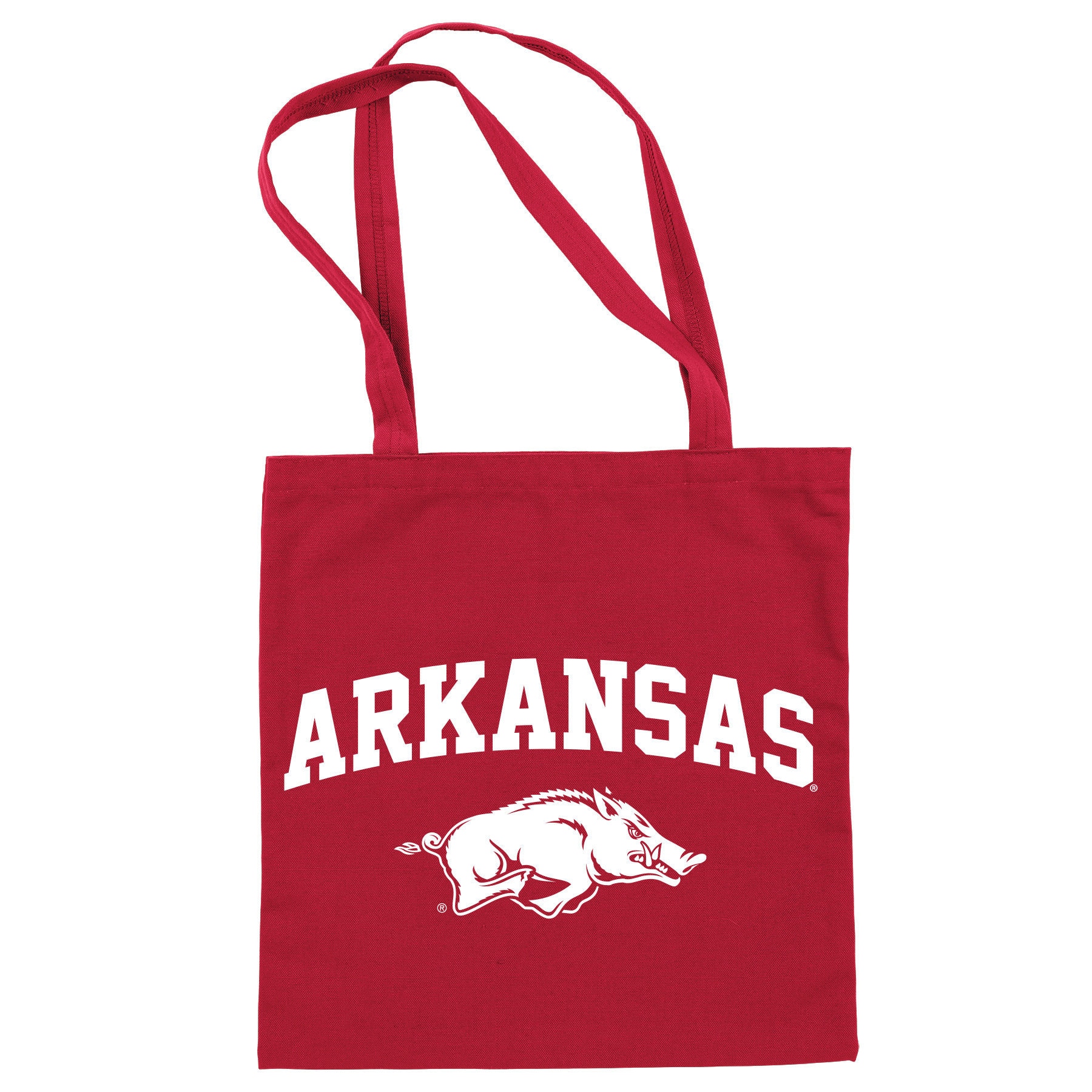 Arkansas Razorbacks Color Canvas Tote
