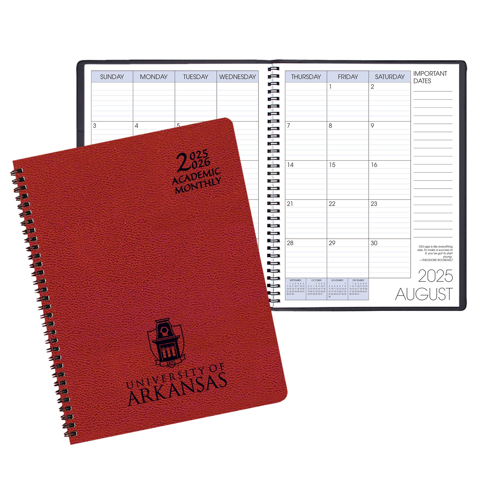 Payne 25-26 Imprinted Academic Monthly Planner 8.5"x11"