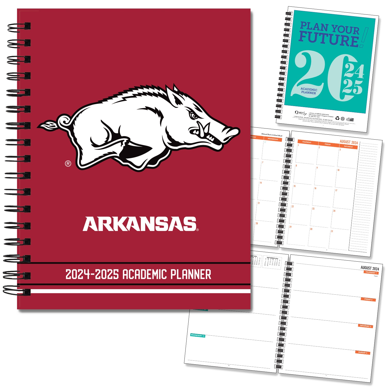 FY 25 Traditional Mascot Hard Cover Imprinted Planner 24-25 AY 7x9