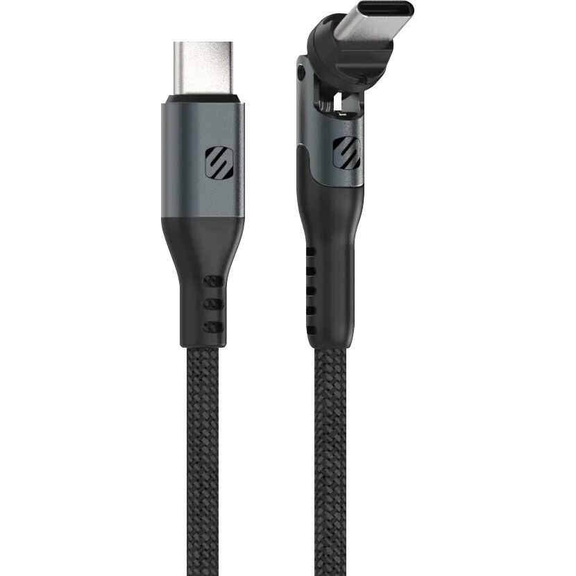 Scosche Power Pivot USB-C Cable 4 ft Black