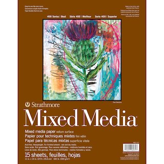 Strathmore Mixed Media Paper Pad, 400 Series, 11