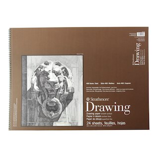 Strathmore Drawing Paper Pad, 400 Series, Smooth Surface, 18