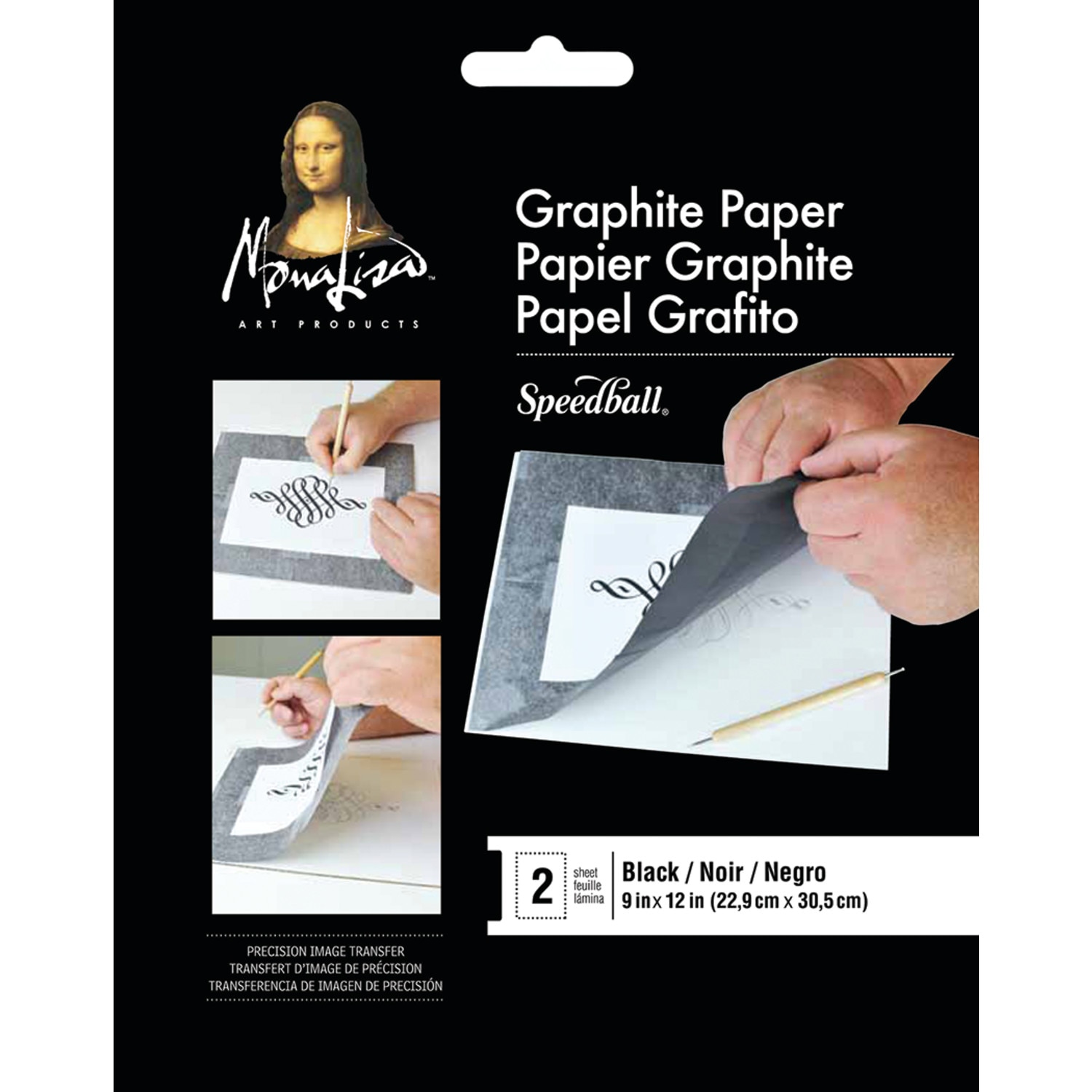 Mona Lisa  Graphite Paper  9in x 12in  2/Pkg.