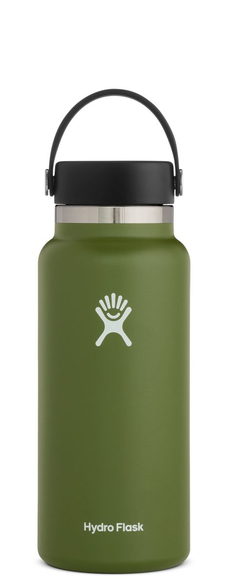 Hydro Flask 32 Oz Wide Mouth Thermos with Flex Cap Tempshield, Easy Carry