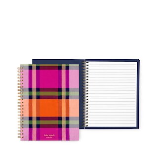 Kate Spade Small Spiral Notebook, Grand Plaid Duo