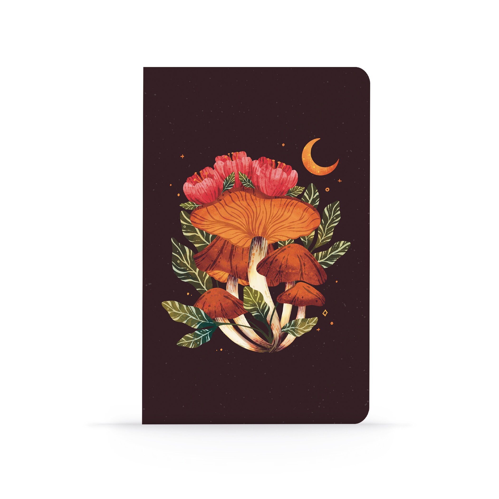 Midnight Mushroom Lay Flat Notebook