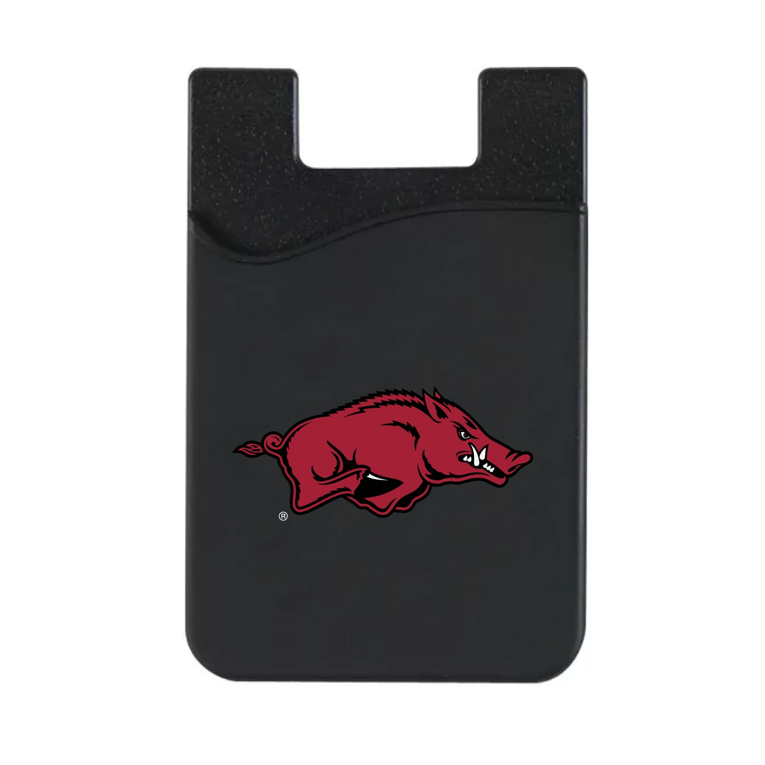 University of Arkansas - Fayetteville Leather Wallet Sleeve (Top Load), Black, Classic