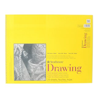 Strathmore Drawing Paper Pad, 300 Series, 25 Sheets, 14