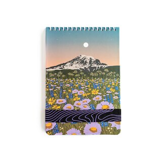 Mountain Flowers soft coil notepad