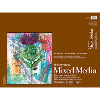 Strathmore Mixed Media Paper Pad, 400 Series, 18