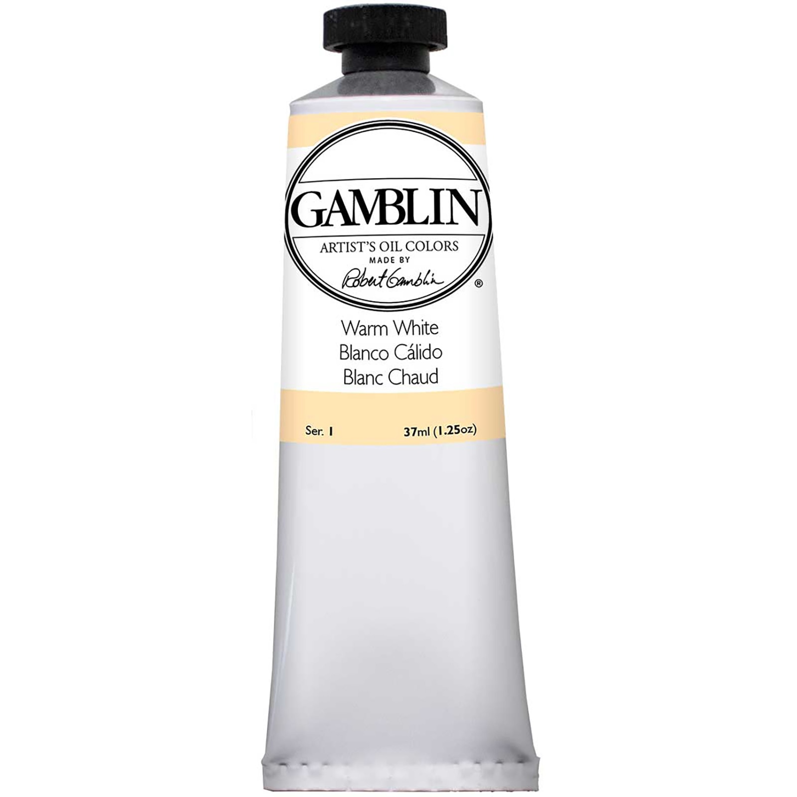 Gamblin Artist Grade Oil Color, 37ml, Warm White