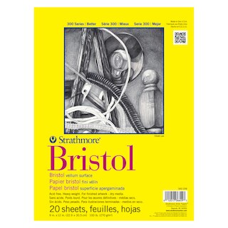 Strathmore Bristol Paper Pad, 300 Series, Regular, 9