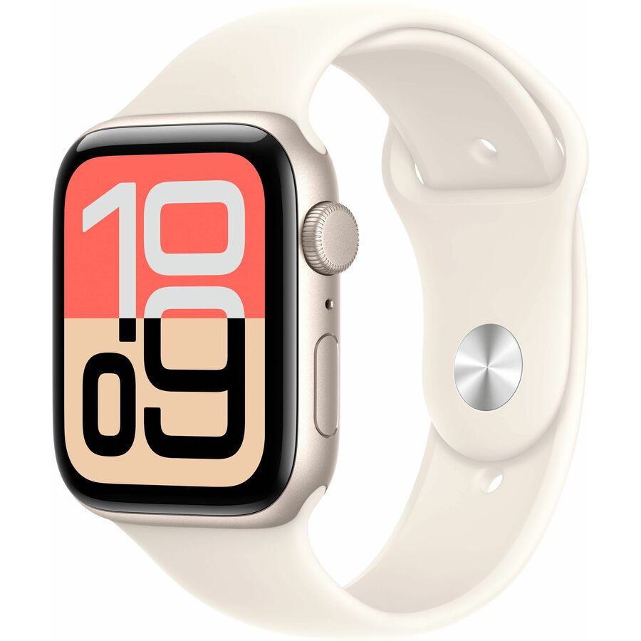 Apple Watch SE 3 GPS + Cellular 40mm Starlight Aluminum Case with Starlight Sport Band - S/M