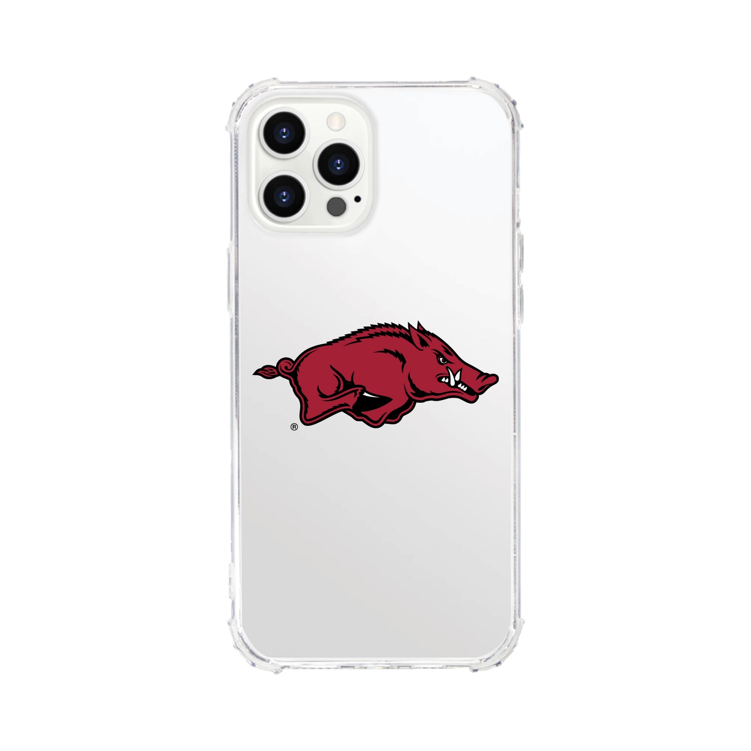 University of Arkansas - Fayetteville- Clear Tough Edge Phone Case, Classic - iPhone 15