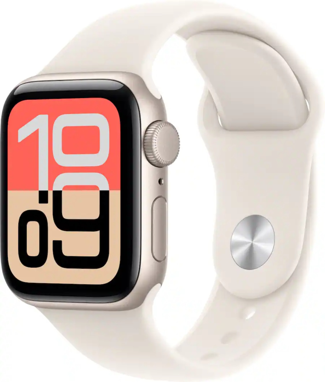 Apple Watch SE 3 GPS 40mm Starlight Aluminum Case with Starlight Sport Band - M/L