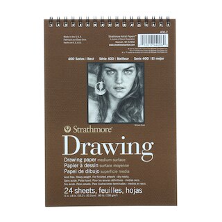 Strathmore Drawing Paper Pad, 400 Series, Medium Surface, 6