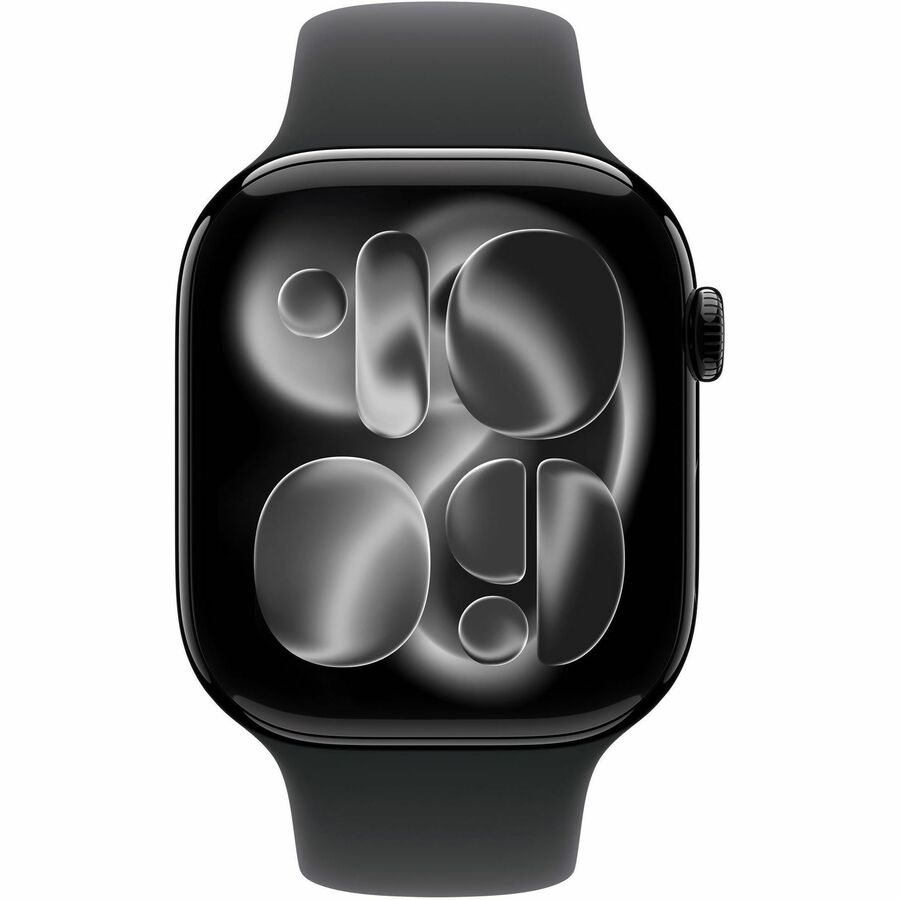 Apple Watch Series 11 GPS 42mm Jet Black Aluminum Case with Black Sport Band - M/L
