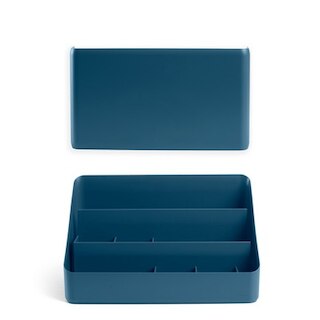 Image 1: Wall & Desk Organizer Set Blue