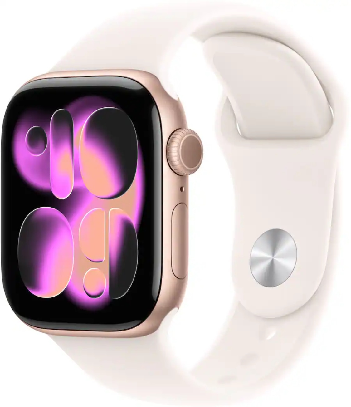 Apple Watch Series 11 GPS 42mm Rose Gold Aluminum Case with Light Blush Sport Band - S/M