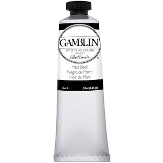 Gamblin Artist Grade Oil Color, 37ml, Mars Black