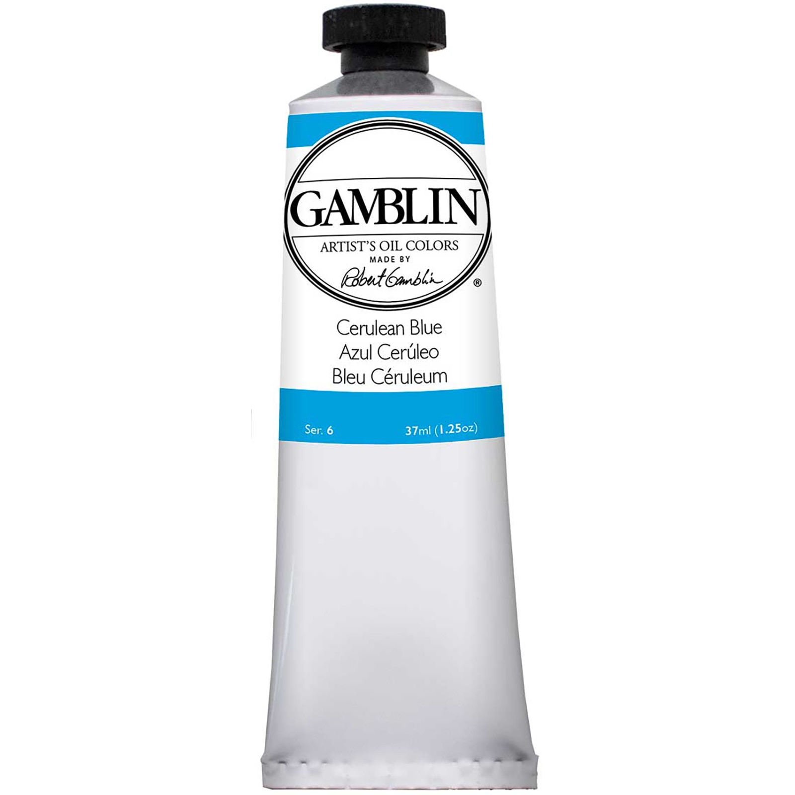 Gamblin Artist Grade Oil Color, 37ml, Cerulean Blue