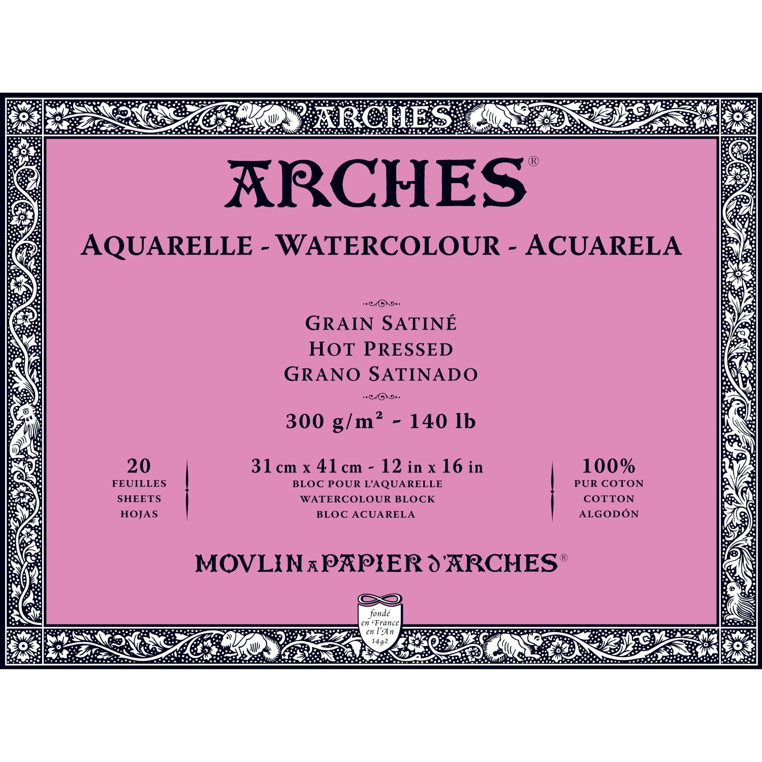 Arches HP WC Block 12x16