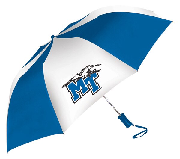 Middle Tennessee State Blue Raiders "The Sport" 2-Tone Emblematic Umbrella Automatic Folding 48" Coverage