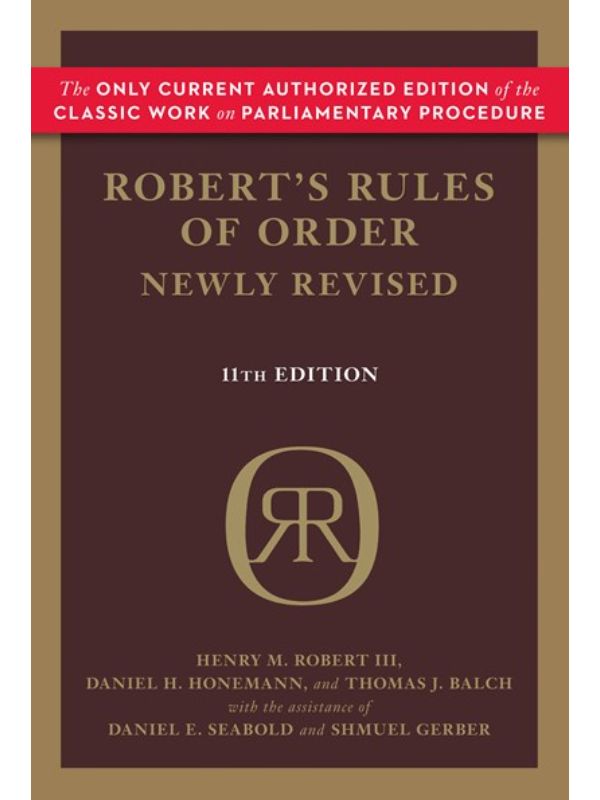 Robert's Rules of Order