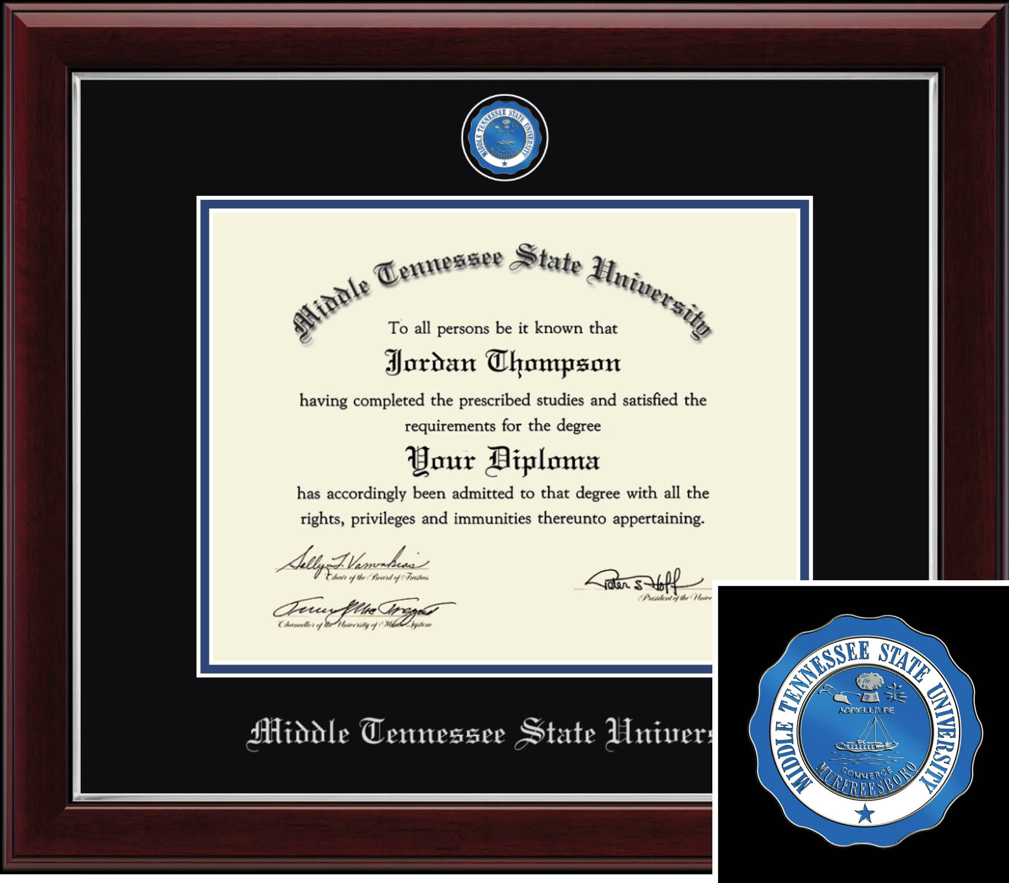 Church Hill Classics Masterpiece 8.5x11 Cherry Diploma Frame
