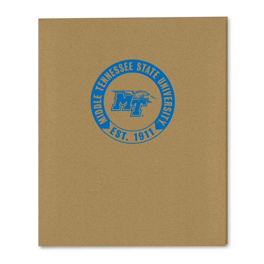 Recycled Emblematic Kraft 2 Pocket Folder, Classic