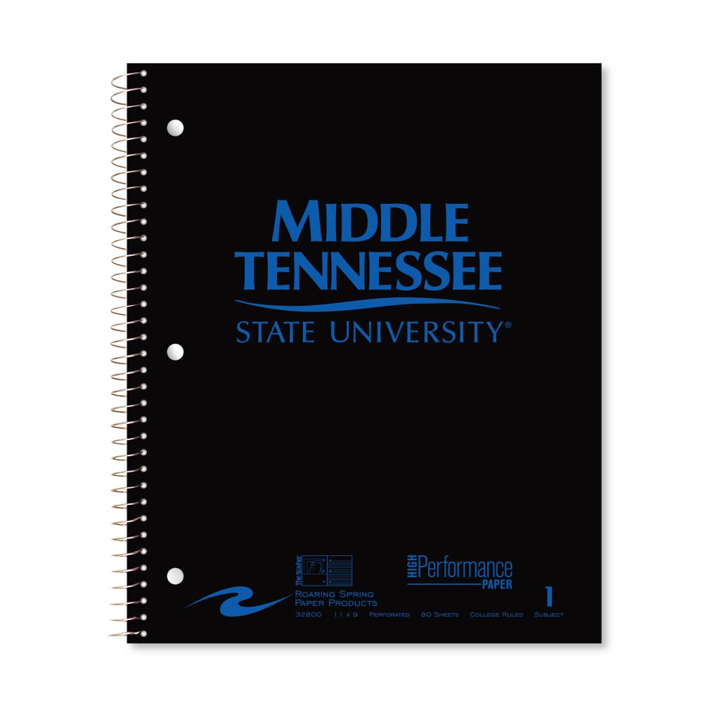 Roaring Premium 1 Subject Notebook, 8.5x11 College Ruled 20lb Paper, Pressboard Foil Cover