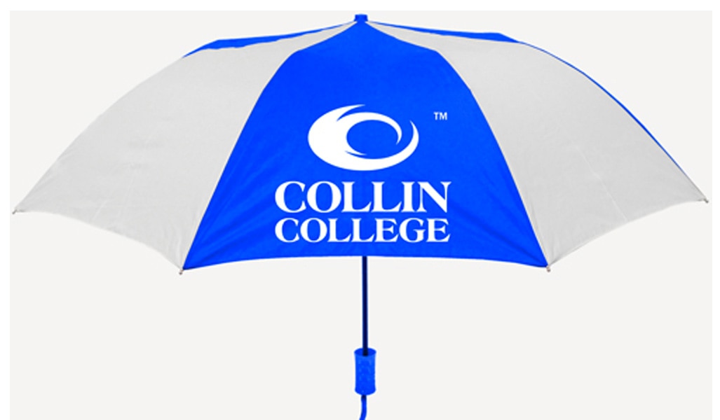"The Sport" 2-Tone Emblematic Umbrella Automatic Folding 48" Coverage