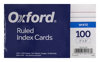 3X5 RULED INDEX CARDS  Front Range Community College Bookstore