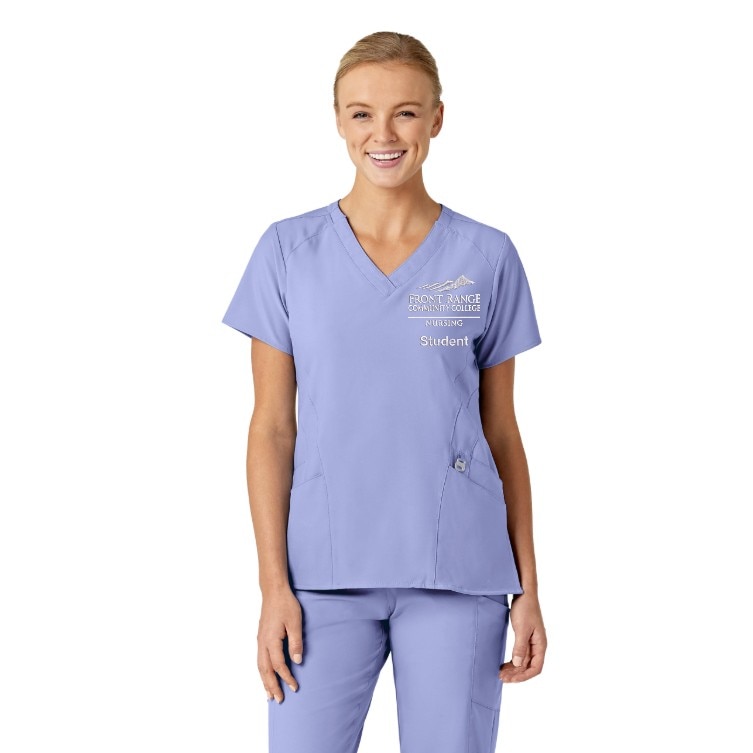 Wink W123 Stylized V-Neck Top 6155FRC5-CBL