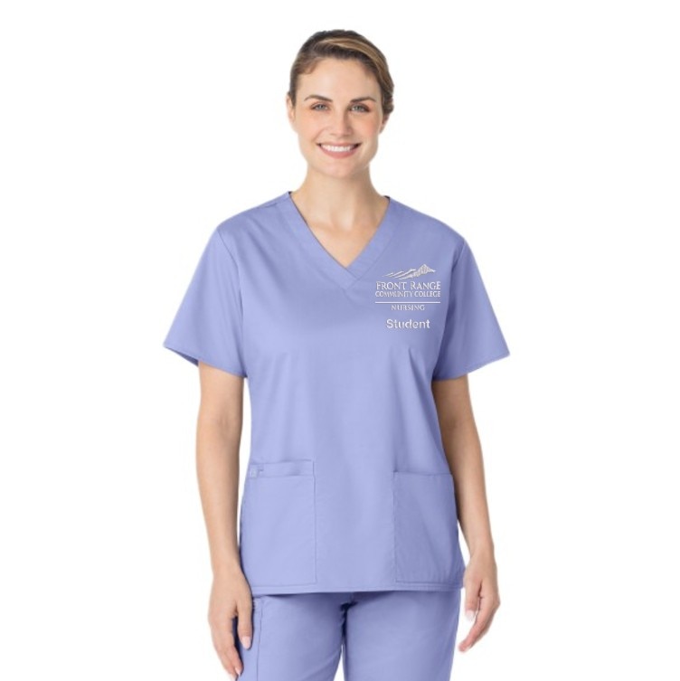 Wink WonderWork V-Neck Top 101FRC5-CBL