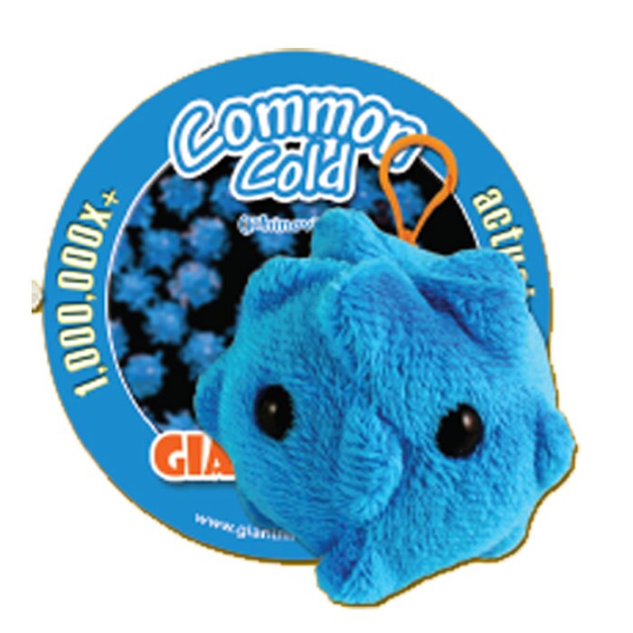 GiantMicrobes Plush Keychain Common Cold