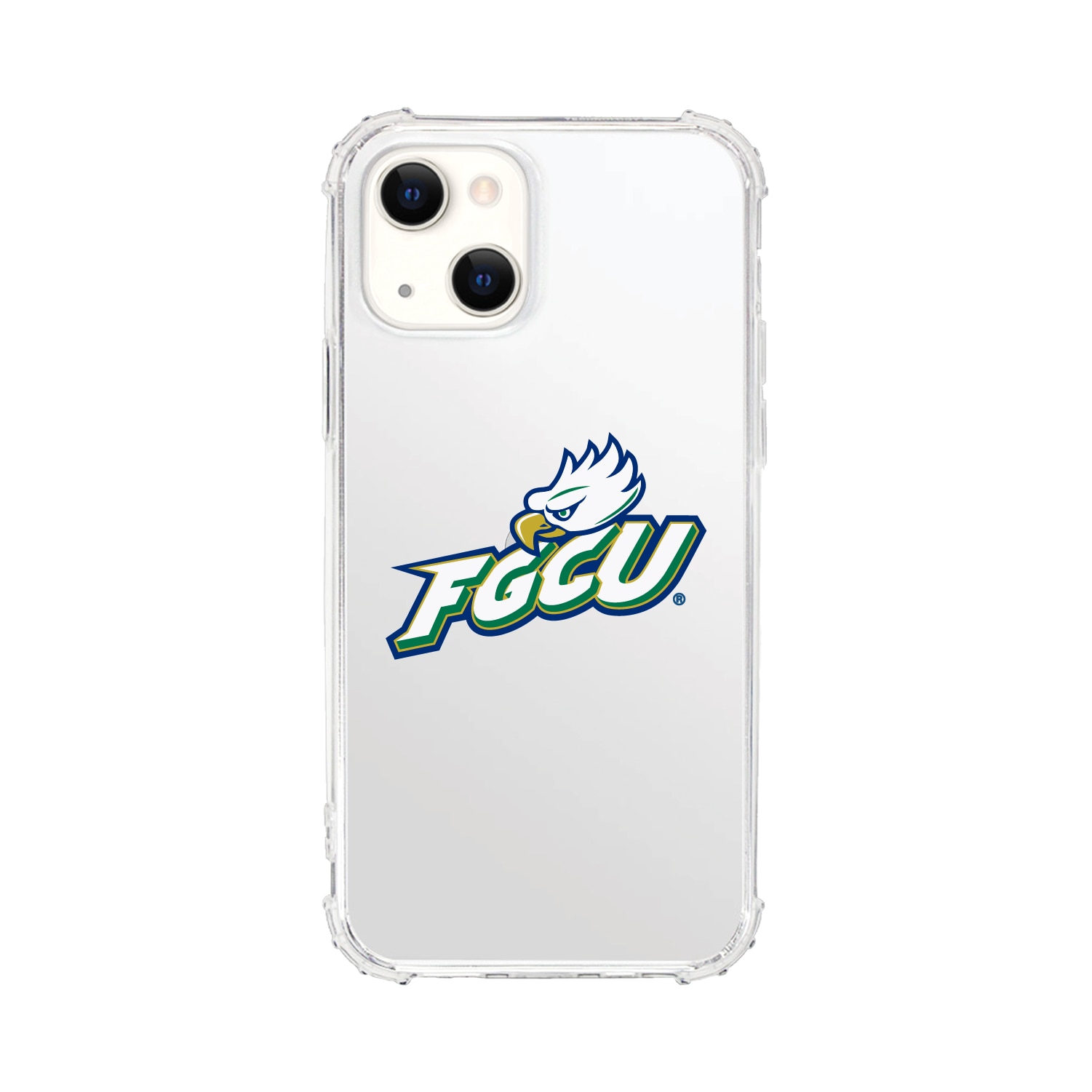 Florida Gulf Coast University V2 Clear Tough Edge Phone Case, Classic V1 - iPhone 14