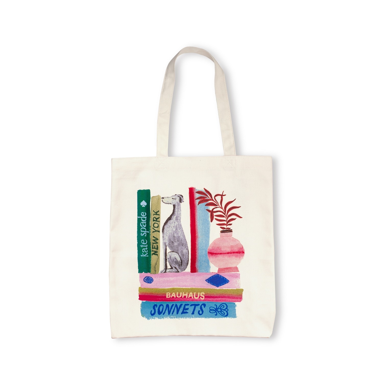 Kate Spade New York Canvas Book Tote Bookshelf Florida Gulf