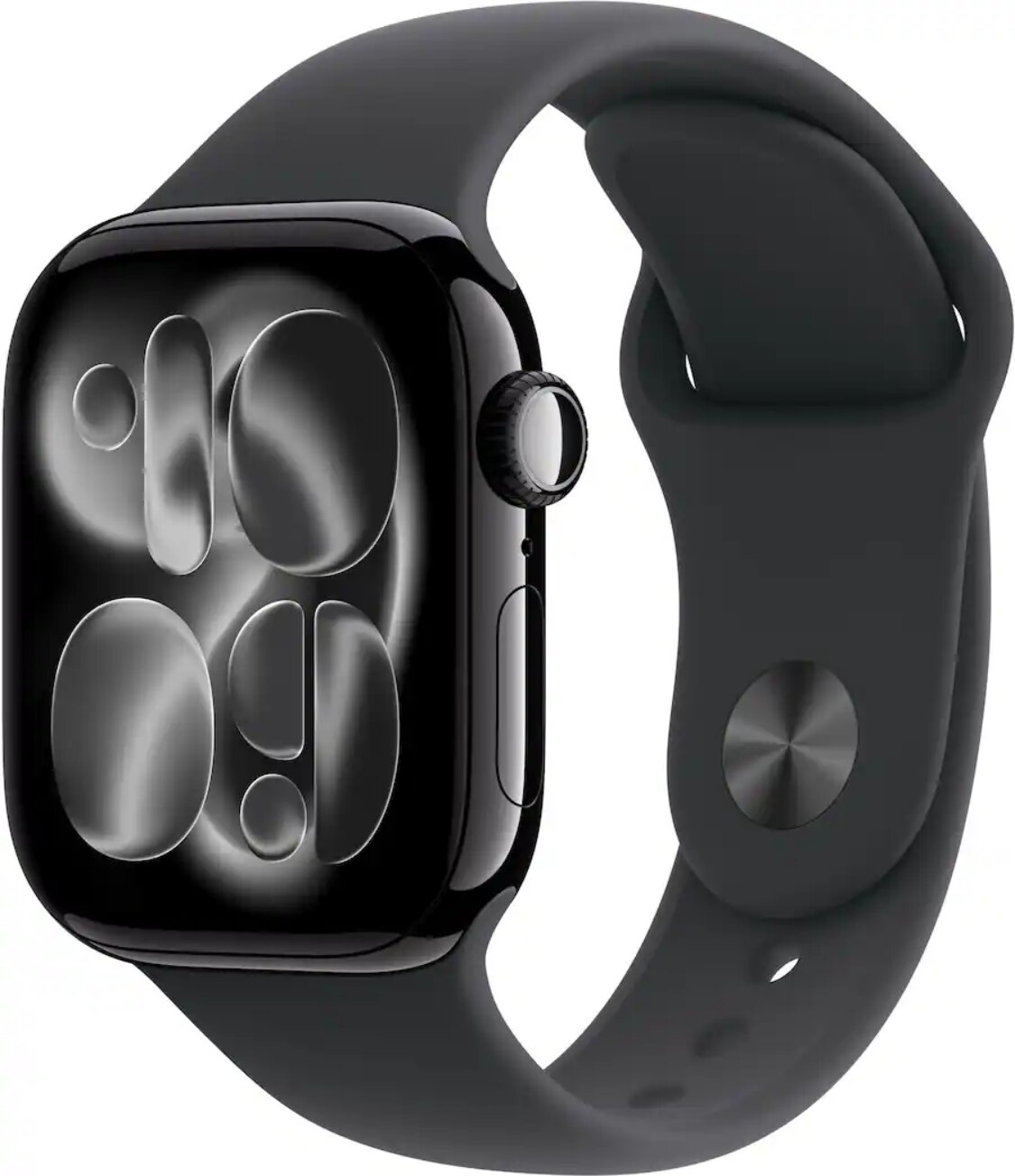 Apple Watch Series 11 GPS 42mm Jet Black Aluminum Case with Black Sport Band - M/L