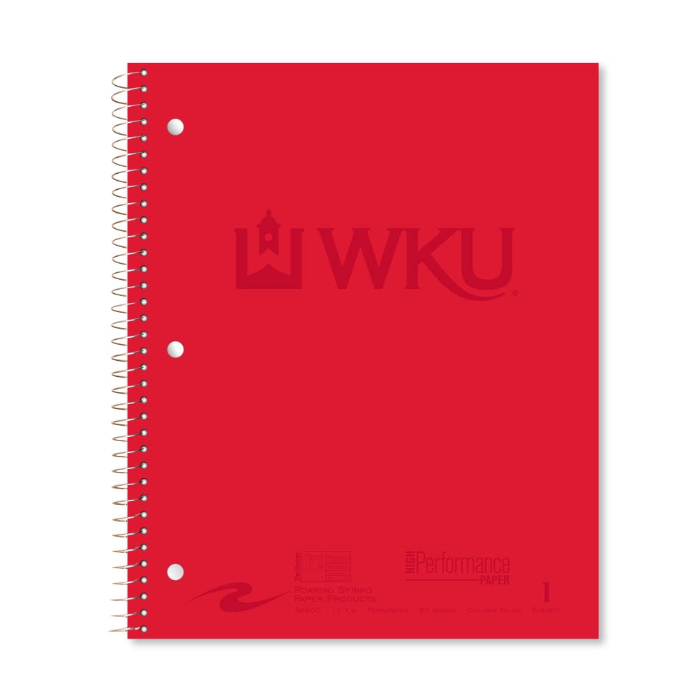 Roaring Premium 1 Subject Notebook, 8.5x11 College Ruled 20lb Paper, Pressboard Foil Cover