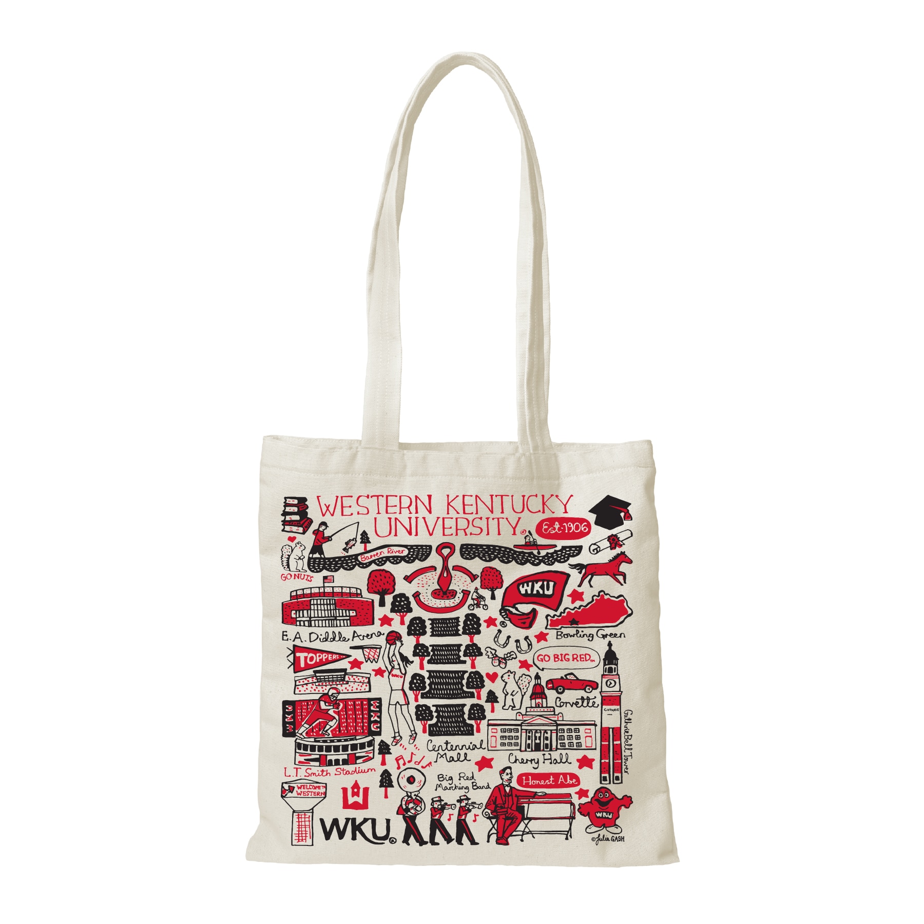Western Kentucky Hilltoppers Julia Gash Tote canvas