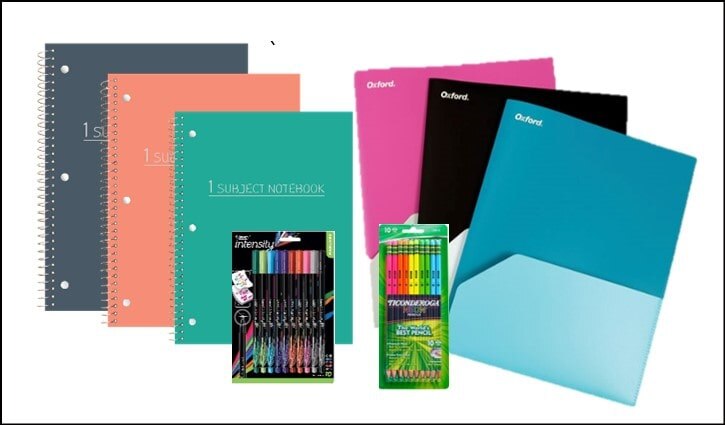 Back To School Stationery Bundle - 8pc - Over 10% Savings!