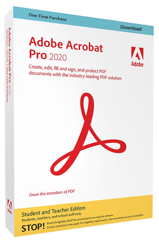 Adobe Acrobat Professional 2020 for WINDOWS (Download)