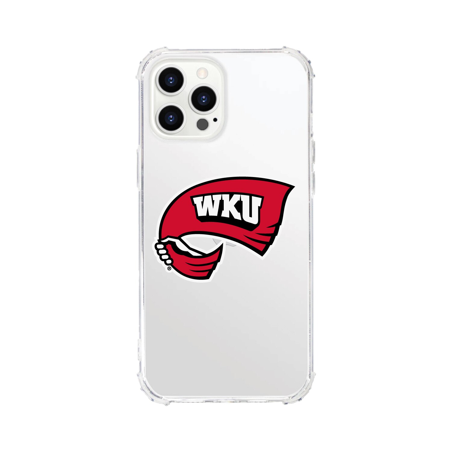 Western Kentucky University-Clear Tough Edge Phone Case, Classic - iPhone 15 Plus